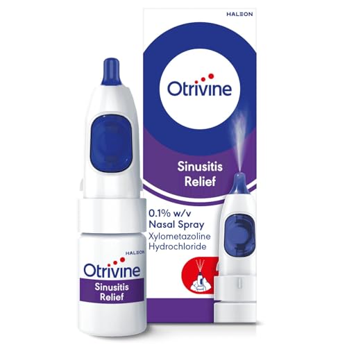 Otrivine Decongestant Nasal Spray Nose Spray for Sinusitis & Blocked Nose Relief 10ml