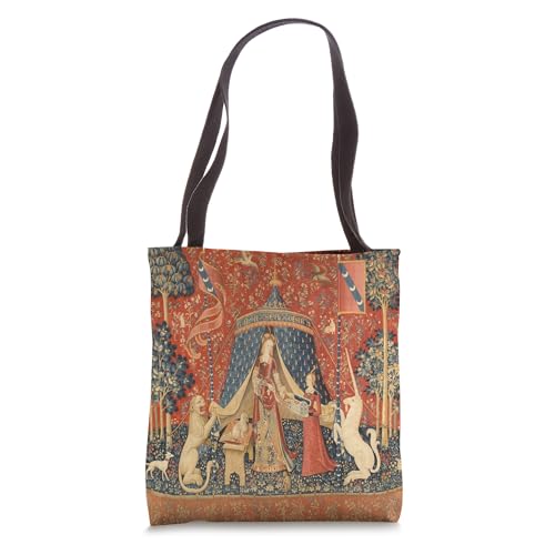 Lady And The Unicorn Tapestry Tote Bag miniatura 1