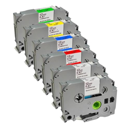 ���x���e�[�v 12mmx8m TZe-231 431 531 631 731 PT-1000 1005 H110�Ή�(Multicolored)