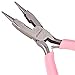 SUNNYCLUE 11,4 cm Rundzange Drahtzange 4-in-1 Mini-Präzisionszange Drahtbiegezange Seitenschneider Werkzeuge für DIY Schmuckherstellung, Rosa