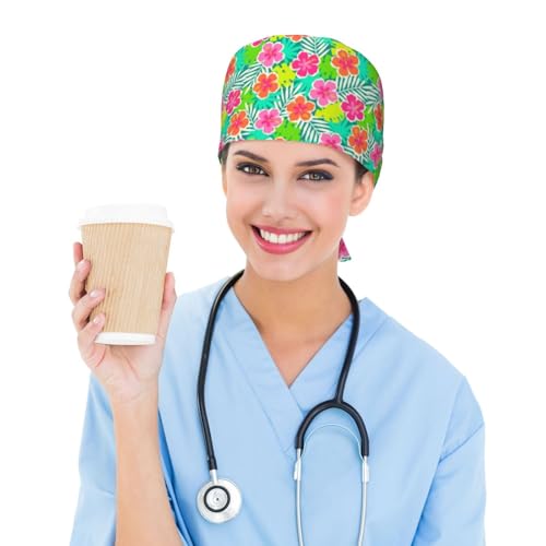 Image of Breathable Working Cap with Adjustable Sweatband Scrub Cap for Men /Women | Breathable Working Cap with Adjustable Sweatband Scrub Cap for Men /Women