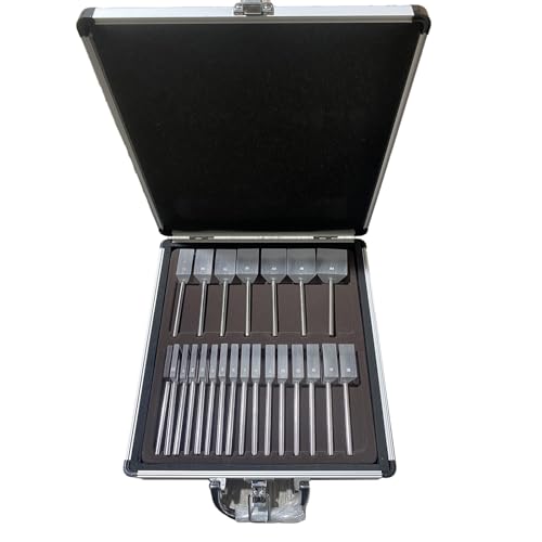 HMWOKPOT Optical Ophthalmic Prism Bar Set with Stainless Steel Handle & Aluminium Case for Ophthalmology Hospitals
