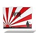 erreinge Sticker Japon Samurai Shaped adhésif Autocollant PVC pour Mur Murale Auto Moto Casque Camper pour Ordinateur Portable - 10 cm