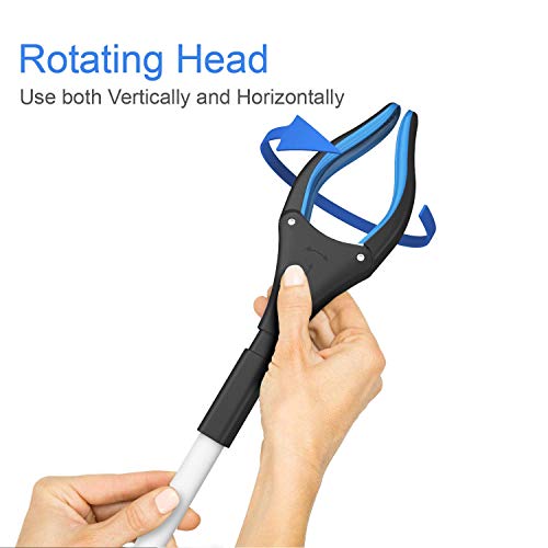 Image of Grabber Reacher Wheelchair aid,FitPlus Premium Grabber Tool accesery 34 Inch, Strong Magnet Grabber Reacher for Elderly, Lightweight Extra Long Handy for Trash (Blue, 43 Inches)