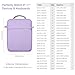 MoKo 9-11 Inch Tablet Sleeve Bag Handle Carrying Case with Shoulder Strap Fits 11inch iPadAir M3, iPad A16 2025, Pro 11", iPad 10/9/8/7th Gen, Tab S8/S9 11", Purple