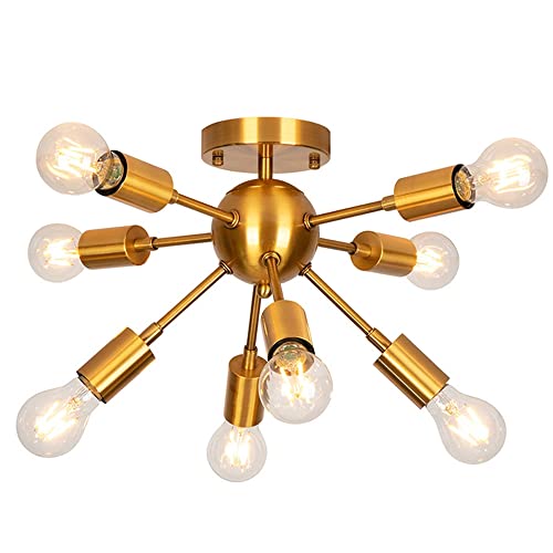 Luminaires de Spoutnik lustre design en laiton brossé style moderne chic