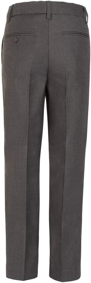 Boys Dress Pants Flat-Front Skinny fit - Poly Rayon Giovanni Uomo Grey 18 - Image 4
