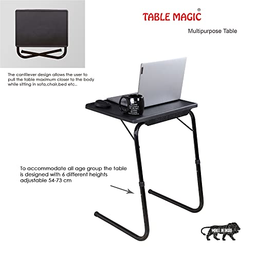 TABLE-MAGIC-Multipurpose-Laptop-Table-Mat-Finish-Top-Work-at-Home-Study-Table-TM-Regular-Black