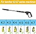 2175PSI-Hochdruckreiniger-A... mit Ersatz-Verlängerungsarm und verstellbarer Sprühdüse & O-Ring-Adapter, Lanzen-Kit Schnellverschluss-System für Kärcher K2 K3 K4 K5 K6 K7