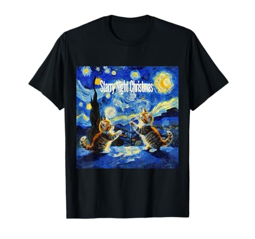 Spoof de Noël de Kittymas Nuit étoilée T-Shirt