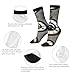 XZDZDX Time Travel Polyester Mid-Calf Socks 2 Black-1 for Unisex - Skin-Friendly Elastic Fashion Crew Socks