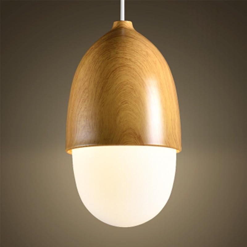 Lampe à suspension en forme de noix pour éclairage créatif de salon d'étude