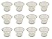 12 x Teelichtglas geschwungener Rand Ø 6,3 cm Oben Ø 4,4 cm unten Höhe 4,8 cm Votivkerzenhalter Tischdeko Dekoration Kerzen Optimale Größe auch als Dipschale verwendbar Deko 4 günstig Kaufen-12 x Teelichtglas geschwungener Rand Ø 6,3 cm Oben Ø 4,4 cm unten Höhe 4,8 cm Votivkerzenhalter Tischdeko Dekoration Kerzen Optimale Größe auch als Dipschale verwendbar
