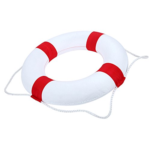 LAB OUTLET 20in diameter Foam Swim Rings - Children Swimming Pool Lifebuoy Safety Life Preserver with Perimeter Rope