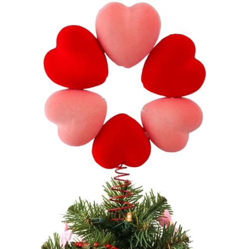 Decoración de San Valentín para mesa y ventanas: copa de árbol con corazones 8