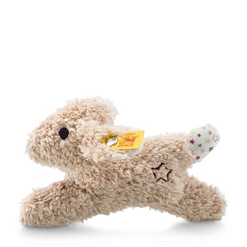 Steiff Kuscheltier Mini Knister-Hase mit Rassel, Süßes Stofftier, Jungen,...