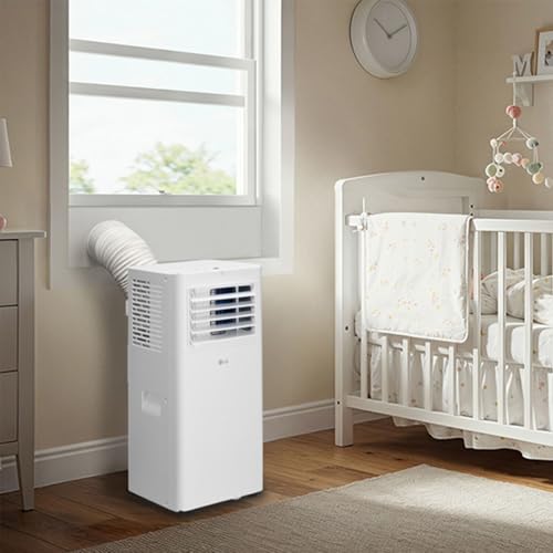 Image of LG 5,100 BTU (DOE) / 9,000 BTU (ASHRAE) Portable Air Conditioner, Cools 150 Sq.Ft. (10' x 15' room size), Quiet Operation,LCD Remote, Window Installation Kit Included, 115V