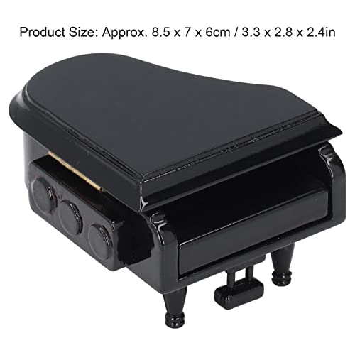 Modelo de piano em miniatura, manual de tília elegante com sensação de piano em miniatura para decor