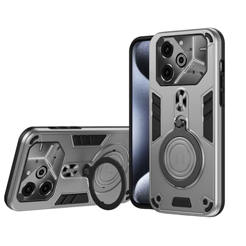 Coque Tecno Pova 6 et 6 Pro 5G - Étui magnétique anti-choc gris LI9