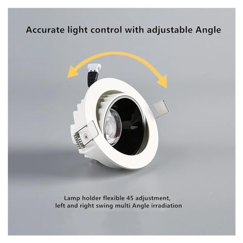 Foco LED integrado antideslumbrante que elimina la fatiga visual con luz de 10W 5