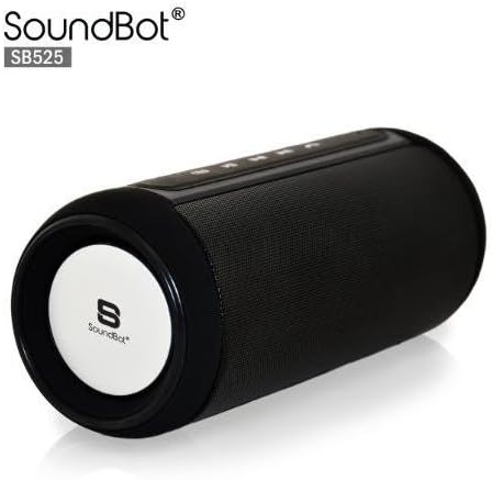 SoundBot SB525 Bluetooth 4.0 Wireless Speaker for 15 hrs Music Streaming&Hands-Free Calling,7W+7W Driver Speakerphone,Built-in Mic,3.5mm Audio Port, 4000mAh Lithium-ion Rechargeable Battery
