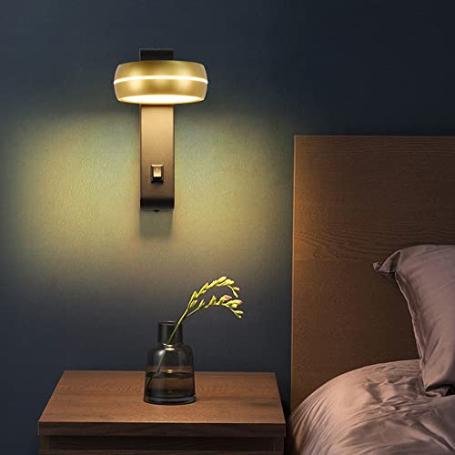 Luz de la pared LED moderna para evitar fatiga ocular con foco ajustable 350° e interruptor físico 4
