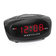 Westclox (Black) Super Loud LED Electric Alarm Clock, Standard product Westclox (Black) Super Loud LED Electric Alarm Clock, Standard product image
