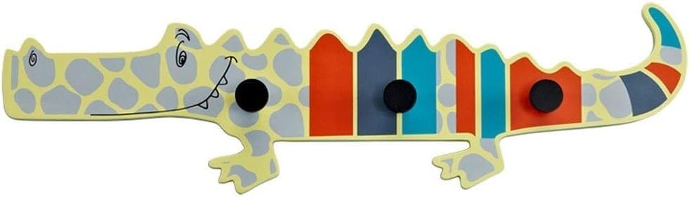 Porte-manteau porte en forme de crocodile et crochet clé mural créatif