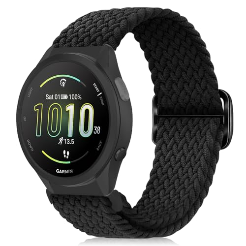 [MokaZii] 20mm �o���h Garmin Approach J1/Forerunner 570 42mm/165/165 Music/Approach S44/S50/Vivoactive 6/5 �Ή� �����o���h �ґg �����x���g �T�C�Y���߉�