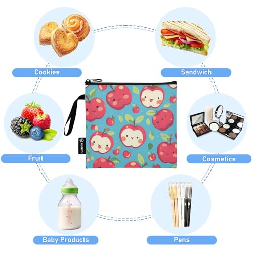 Bolsas reutilizables para sándwich y snack 3 unidades miniatura 5