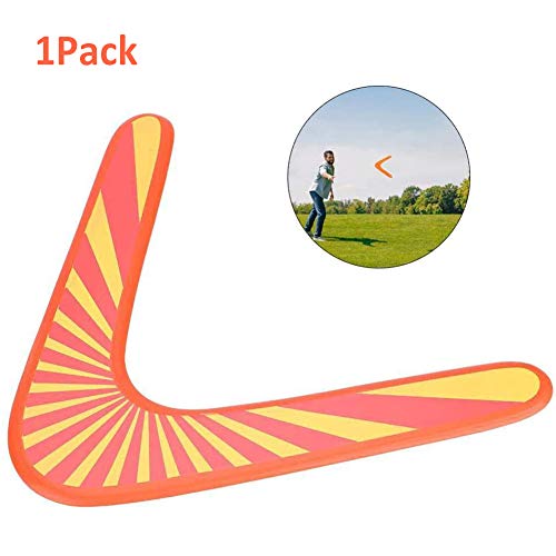 INTVN Boomerang, 1 Pezzo Nuovo Stabile in Legno a Forma di V di Ritorno Boomerang Kids Sports Boomerang Volante Flying Disc Throw Catch per Bambini Giochi All'aperto Sport Regalo Giocattolo