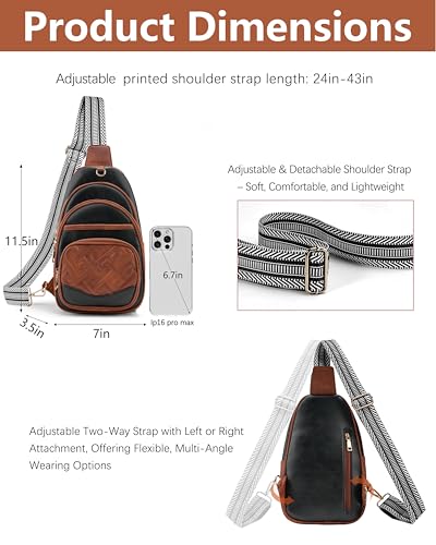 Image of Anti Theft Crossbody Bags for Women,RFID Sling Bag Travel Purse