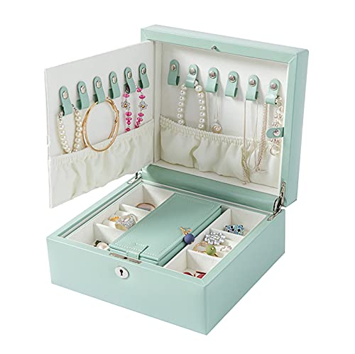Boîte à bijoux blanche de coiffeuse avec miroir et serrure pour sublimer votre routine beauté