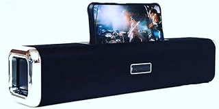 Sub Sound Bar Bluetooth Speaker with Radio – Portable Wireless Subwoofer with AUX Input, Built-in Mic, and Rechargeable Battery for Smartphones, TV,Tablets, and Computers (Black l8)