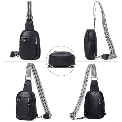 Image of cakang Womens Sling Bag Crossbody Bags for Women Vegan Leather Sling Backpack Daypack Fanny Pack Crossbody Purse Travel