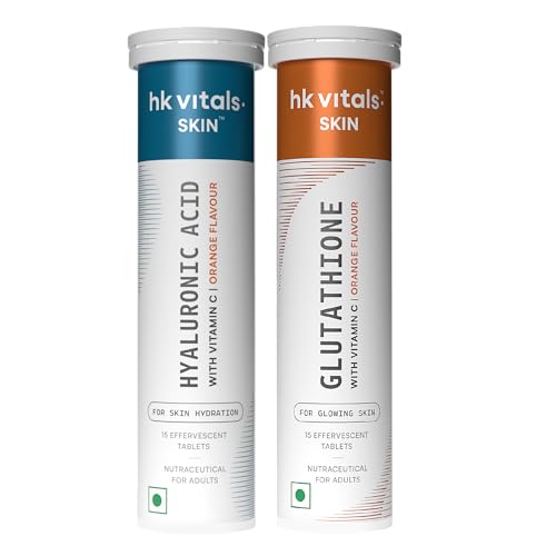 hk vitals Hyaluronic Acid + Glutathione, Orange