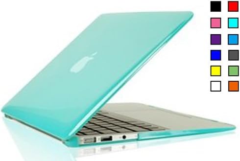LEIMI Macbook Air 13 Personality Crystal Style Ultra Slim Rubberized Hard Snap-on Case Shell Cover for Air 13'' Macbook (Models: A1369 and A1466,) Laptop Computer.（3 Year Warranty） (HD Case-GREEN)