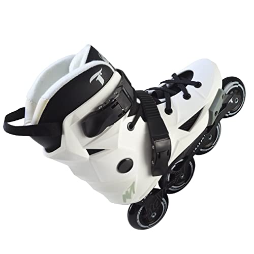 Patins Traxart Revolt Branco Inline Freestyle - 80mm ABEC-9