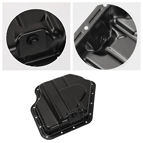 Image of Engine Oil Pan W /Drain Plug Compatible With Chrysler Town & Country 2011-2016 3.6L V6 /200 V6 3.6L 2011-2017 /Dodge Avenger Journey Grand Caravan V6 3.6L 2011-2020 / 5184404AD /CRP51A