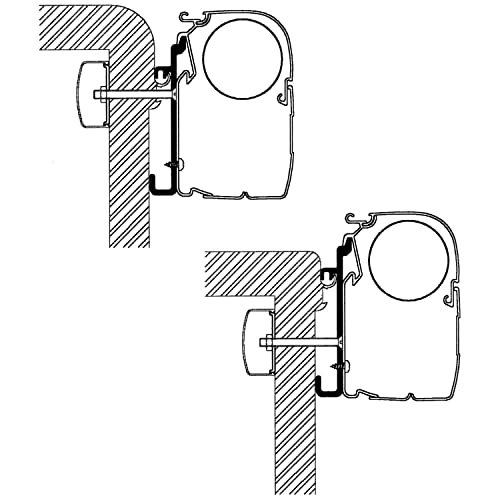 Thule - Rapido Adapter für Omnistor 4900/5200/8000 Modell - Serie 9, Standard (3 Stück)