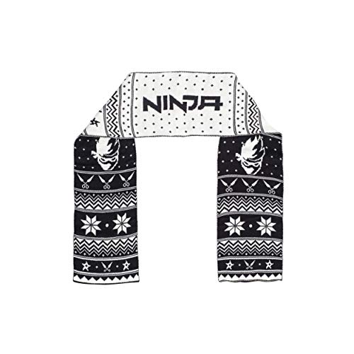 Ninja Video Game Streamer Scarf Youth (White)