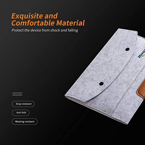 Festnight Bolsa de armazenamento para Macbook Bolsa de proteção de feltro para tablet Bolsa de trans