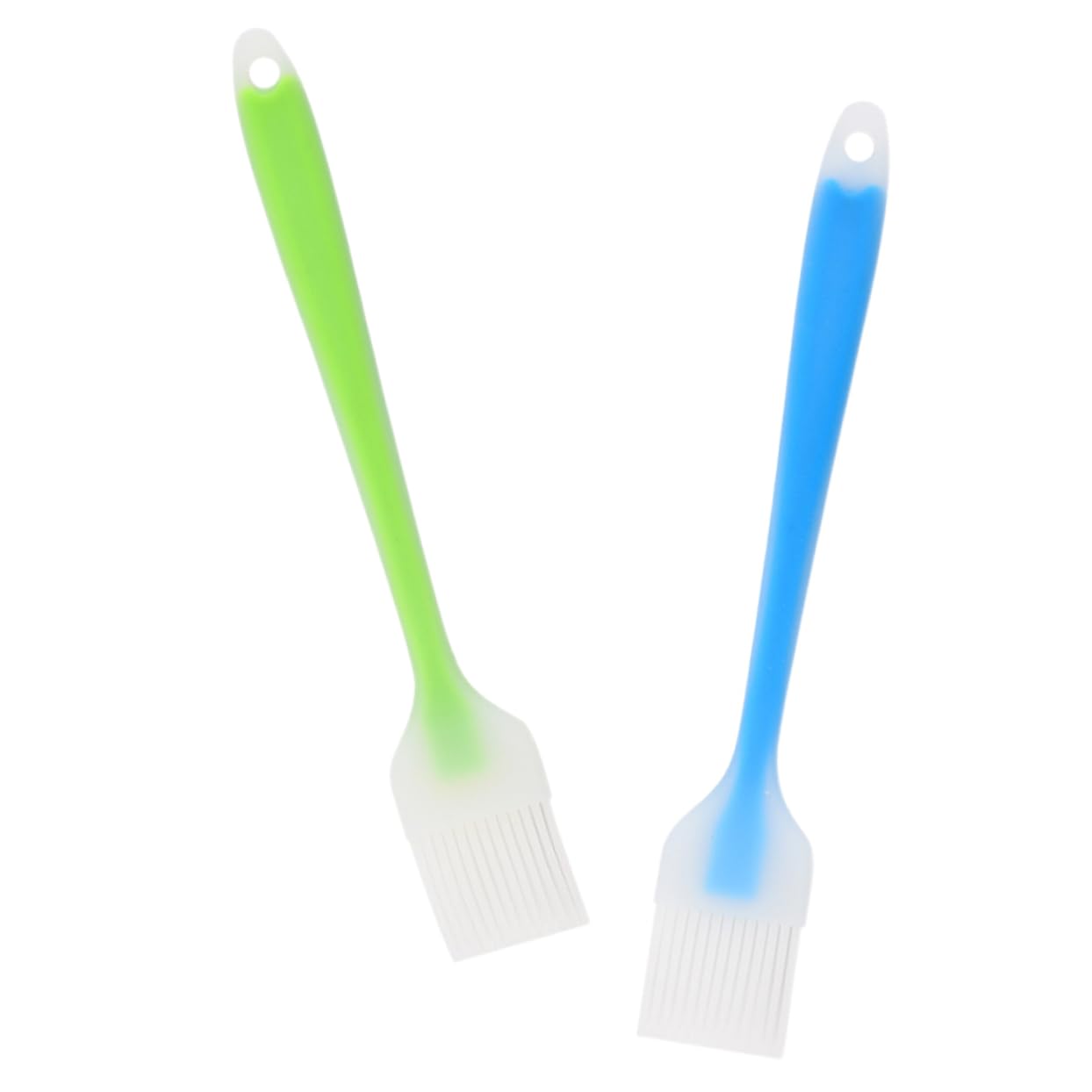 Mipcase 2pcs Silicone Oil Brush Basting Brushes for Bbq Baking and Cooking Ergonomic Handheld Pastry and Sauce Applicators Easy to Clean