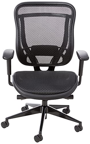 Space Seating Breathable Mesh High Back And Seat, Ultra 2-To-1 Synchro Tilt Control, Seat Slider And Gunmetal Finish Executive Chair #TOP3