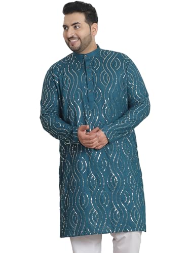 Sojanya PLUS (Since 1958) Men's Cotton Designer Long Kurta