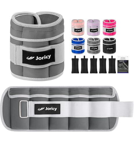 Image of Adjustable Ankle Weights for Women Men 1 2 4 5 6 8 10 LBS 1 Pair Leg Weights Wrist Hand Arm Weights with Removable Weight Strength Training Weight for Walking Running Gym Fitness Physical Therapy