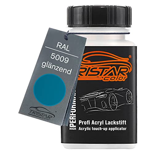 TRISTARcolor RAL 5009 Azurblau glänzend Lackstift 50 ml schnelltrocknend