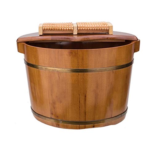 Baño de Pies Wood Foot Bath Desintoxicación Masaje Soak Su Pies y Tobillos Cover
