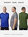 XWC 5 Pack Men's Big and Tall T-Shirts Mesh Quick Dry Workout Shirts Loose Fit Athletic Tees (US, Alpha, 5X-Large, Big, Tall, 5 Pack - Black, White, Dark Grey, Royal Blue, Olive Green)