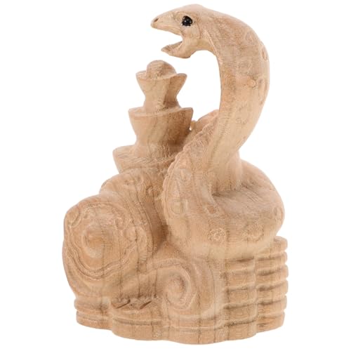 Mini statuette di serpenti: ideali per migliorare l'atmosfera di qualsiasi stanza, questa versatile decorazione aggiunge un tocco artistico sia alle zone giorno che agli spazi di lavoro, di animale non verniciato